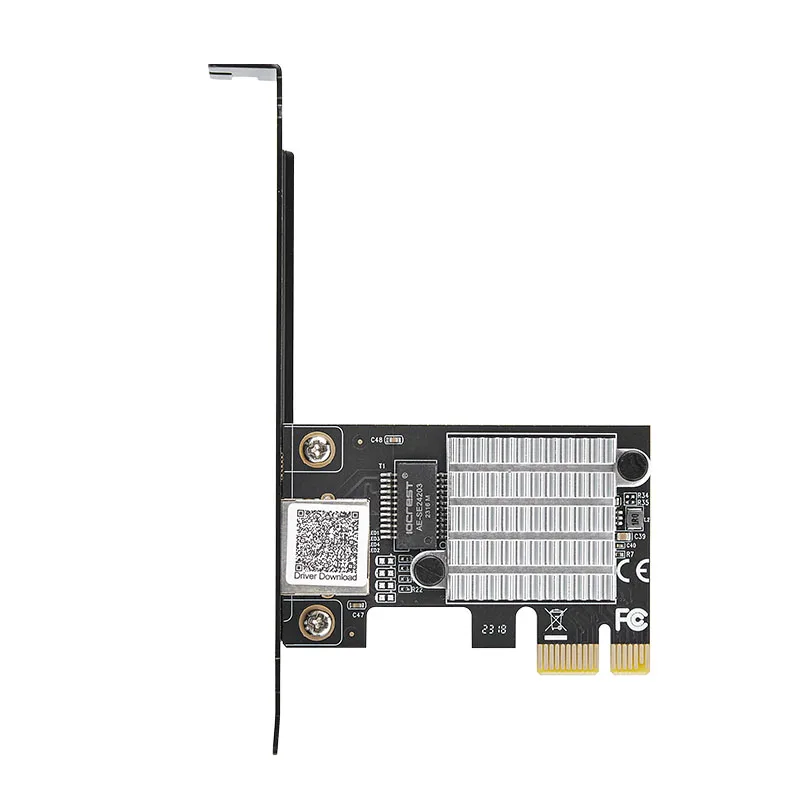 새로운 2.5Gb 네트워크 카드 PCI Express X1 기가비트 이더넷 어댑터 1 포트 RJ45 인터페이스 2500Mbps PCIE LAN 카드, RTL8125B 칩 pc용