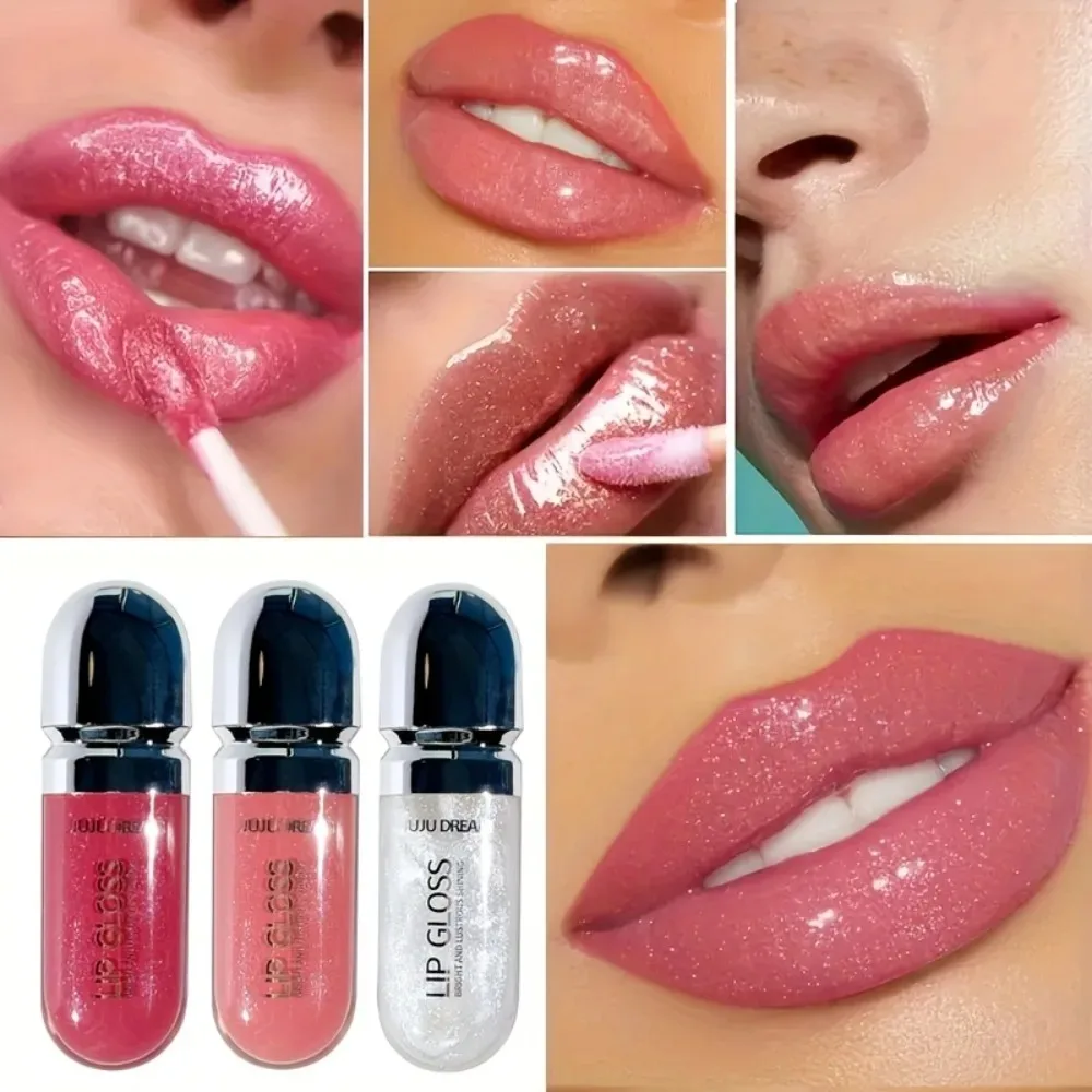 ملمع شفاه مرطب مقاوم للماء يدوم طويلاً وغير لزج طبيعي لامع وملمس ناعم وسهل الاستخدام ملمع شفاه لامع