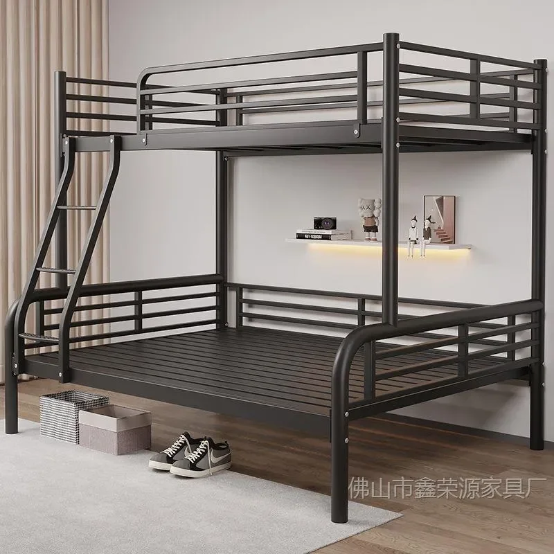 For Modern Simple Bunk Bed Children Student Dormitory Thickened High Low Mother Child Double Iron Frame Sturdy Space Saving