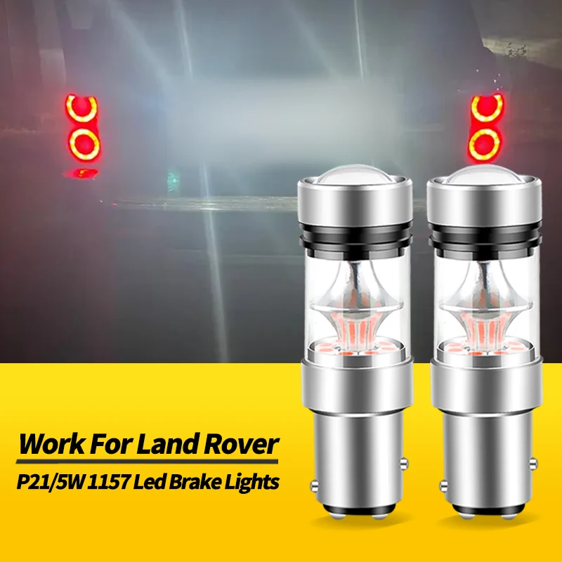 2PCS 1157 BAY15D P21/5W LED Brake Lights Bulbs Canbus For Land Rover Defender Platform Discovery Freelander Range Rover Sport 1