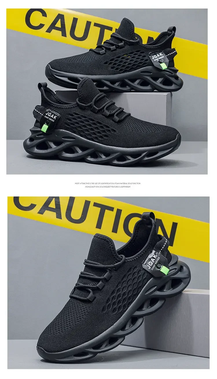Sommer Herren Sport-Laufschuhe Schwarze Jogging-Sneaker Freizeitschuhe Outdoor Atmungsaktives Mesh Damen Leichte Stoßdämpfung Übergrößen – Detail 9