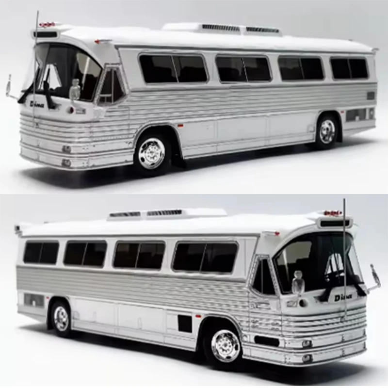 

Литой под давлением оригинальный масштаб 1:43 1980-дотельный автобус, модель из сплава, готовое украшение продукта, хобби, сувениры, коллекция, дисплей