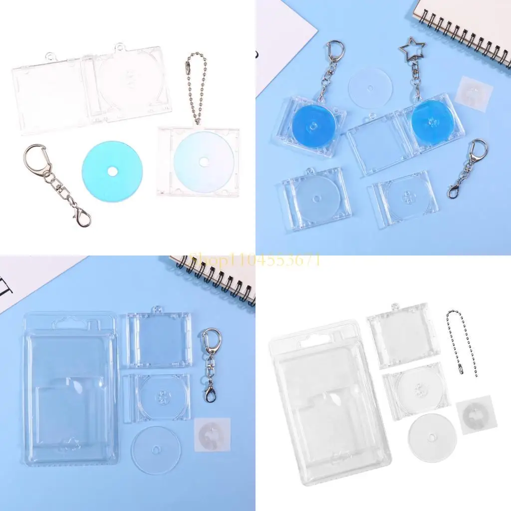 Best Seller Album Disc Case Keychain Disc Player Keyring Peripherals Commemorative Album Key Holder For Backpack Pendant Chain