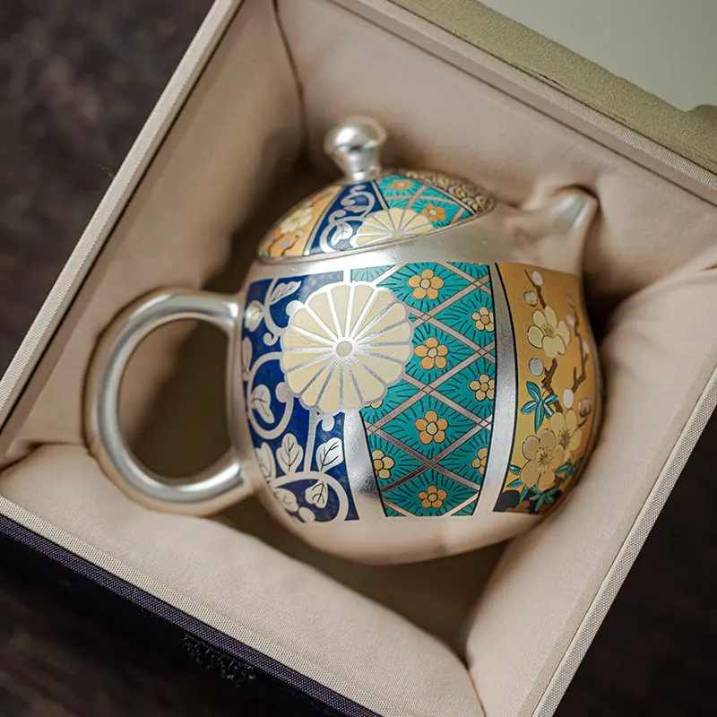 

CX household handmade teapot, kung fu tea set, Chinese trendy retro pattern