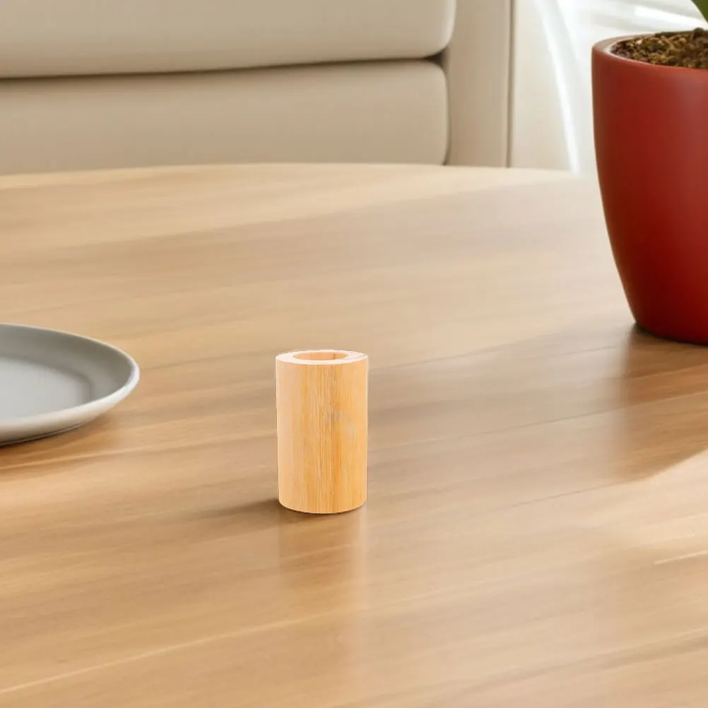 

4pcs Wooden Furniture Riser 3.2Cm Inner Diameter Heavy Duty Bed Lift Base For Table Sofa Couch Desk Dresser Cylinder Risers Wood