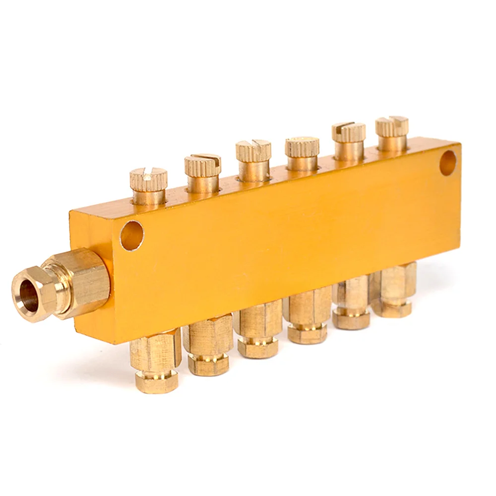 1/2 Inlet 2-12outlet Oil Distributor Valve For Engraving Machine Lubrication System NEWCARVE