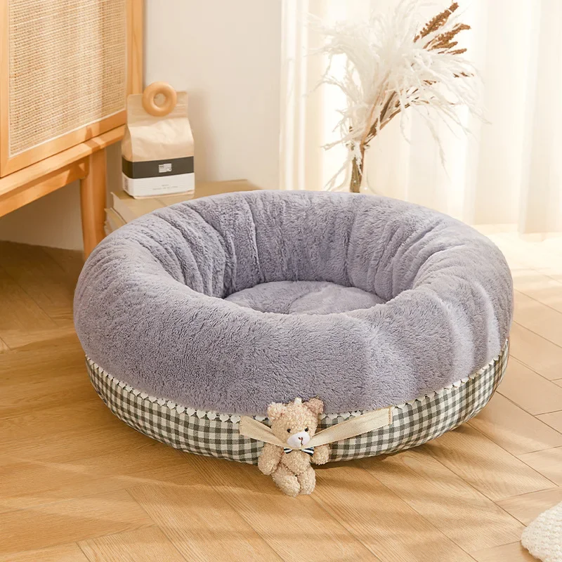 Autumn and Winter New Pet Dog Nest Four Seasons Universal Thickened and Velvet Teddy Small Sleeping Mat Cat Nest Supplies