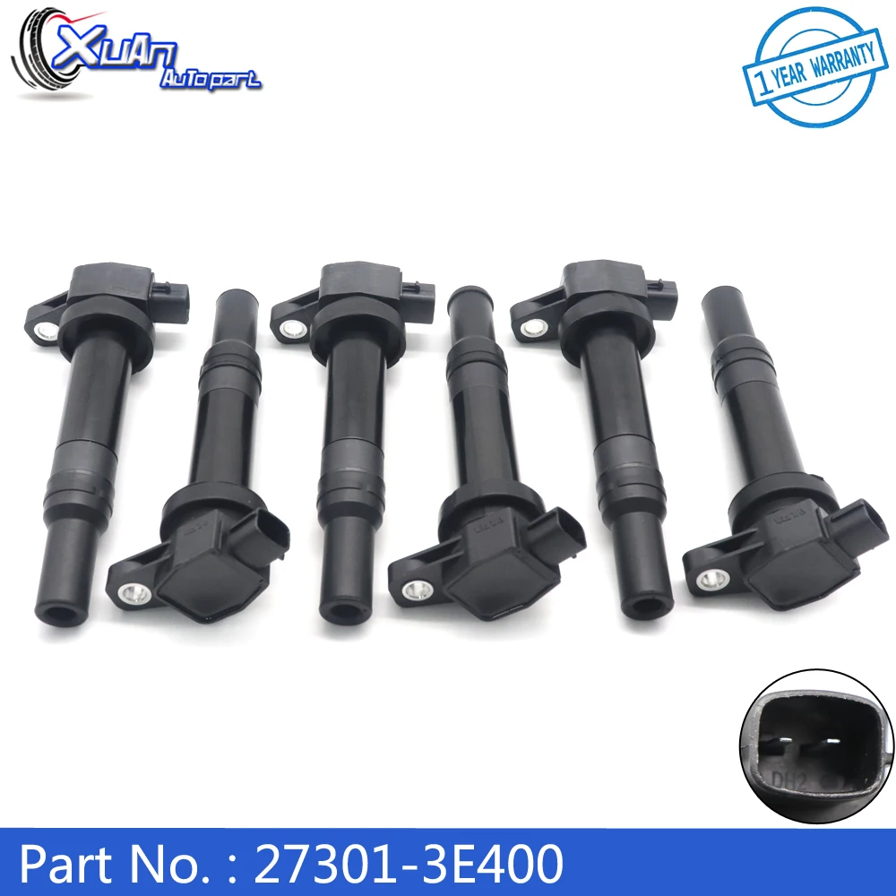 

XUAN High Quality Ignition Coil 27301-3E400 for Hyundai Santa Fe for Kia Optima Rondo Magnetis 2.7L 273013E400 UF-558