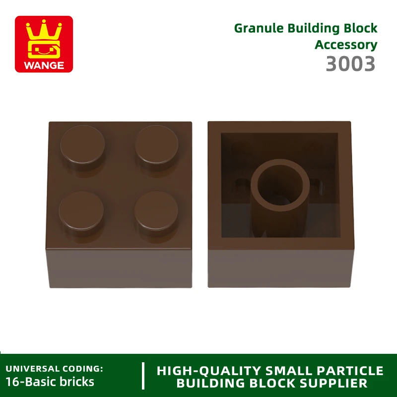 20Pcs/lot 3003 2x2 High 4-Hole Building Block Moc Color Loose Parts Compatible with Brick DIY Children's Toy Assembly Gift Box