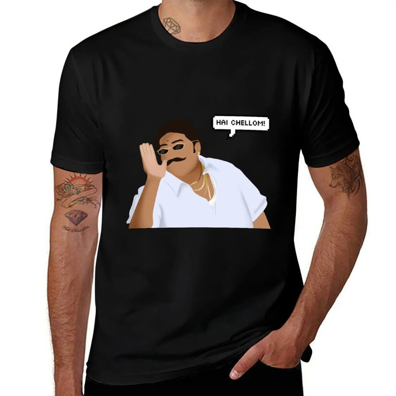 Muthupandi - Ghilli T-Shirt anime tees man clothes slim fit t shirts for men