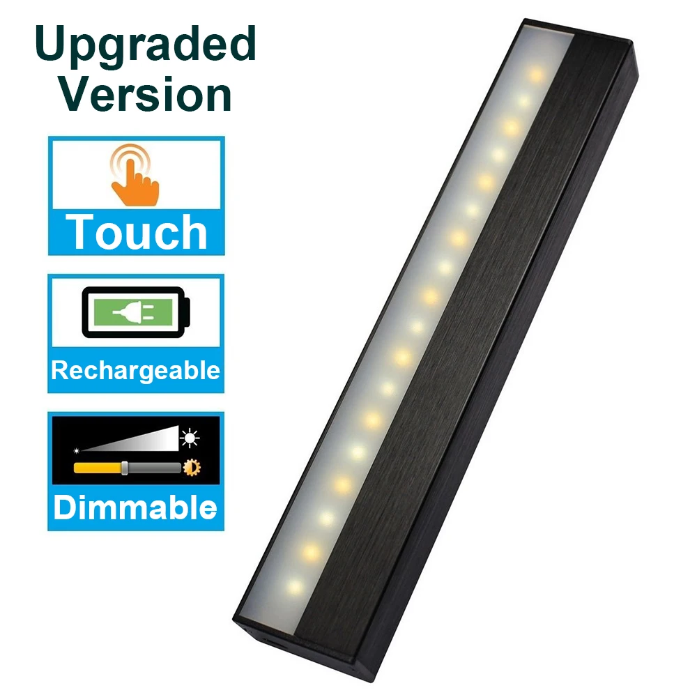 

LED Light Wireless LED Night Light Rechargeable Under Cabinet Light Wardrobe Lamp For Staircase Backlight Kitchen Lamp