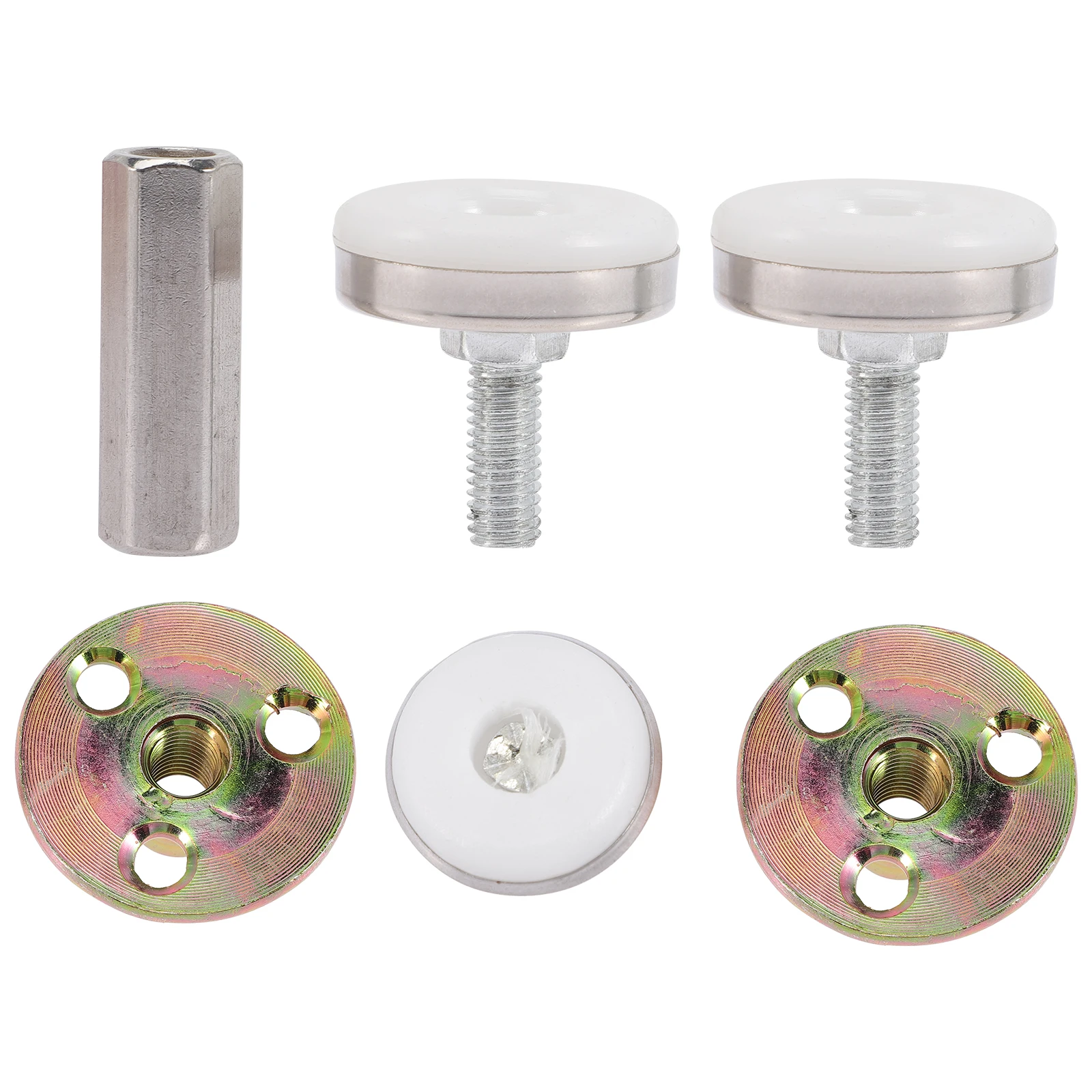 

4 pcs Headboard Stabilizer Adjustable Bed Frame Anti-Shake Tool Sturdy Rubber Corner Guards Stainless Steel Alloy