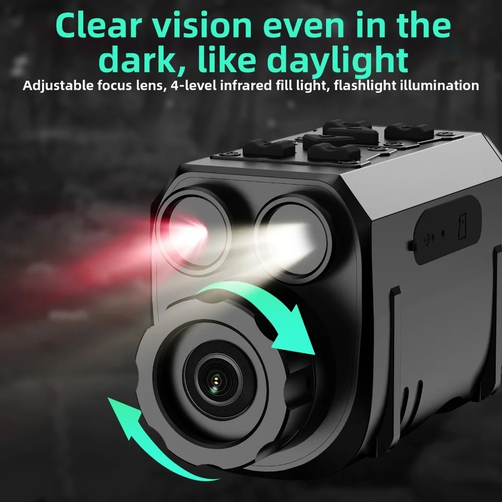 

Single Tube Night Visions 12X Zoom 7-Level Infrared 4K High-Definition Display Monocular Night-Vision Devices With Lighting-Lamp