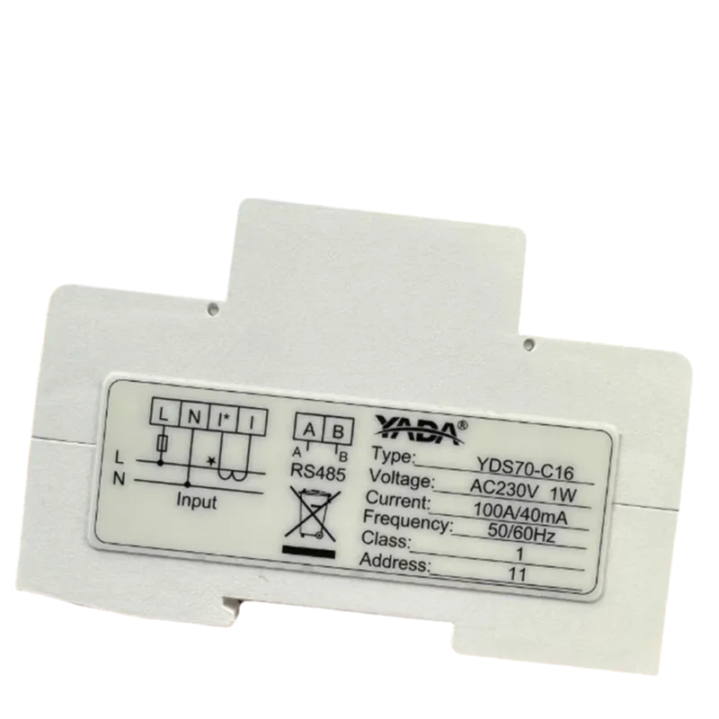 Anti - Reverse Flow Energy Meter  100A For Huawei  Single  Phrase Inverter  Single  Phase Smart Power Sensor  YDS70-C16