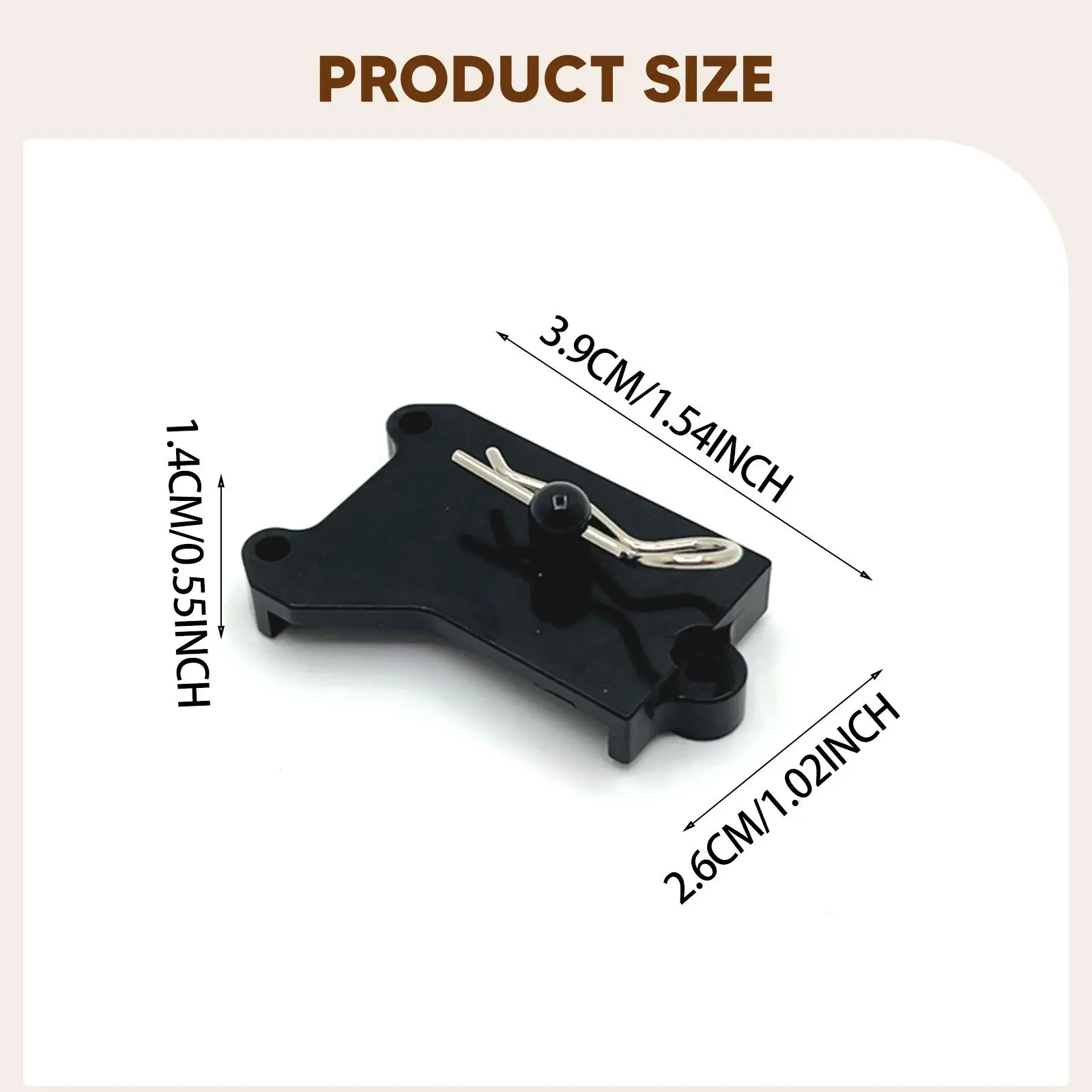 RC Servo Mount Seat Metal Praktische batterijhouder voor 1/16 RC Crawler Truck