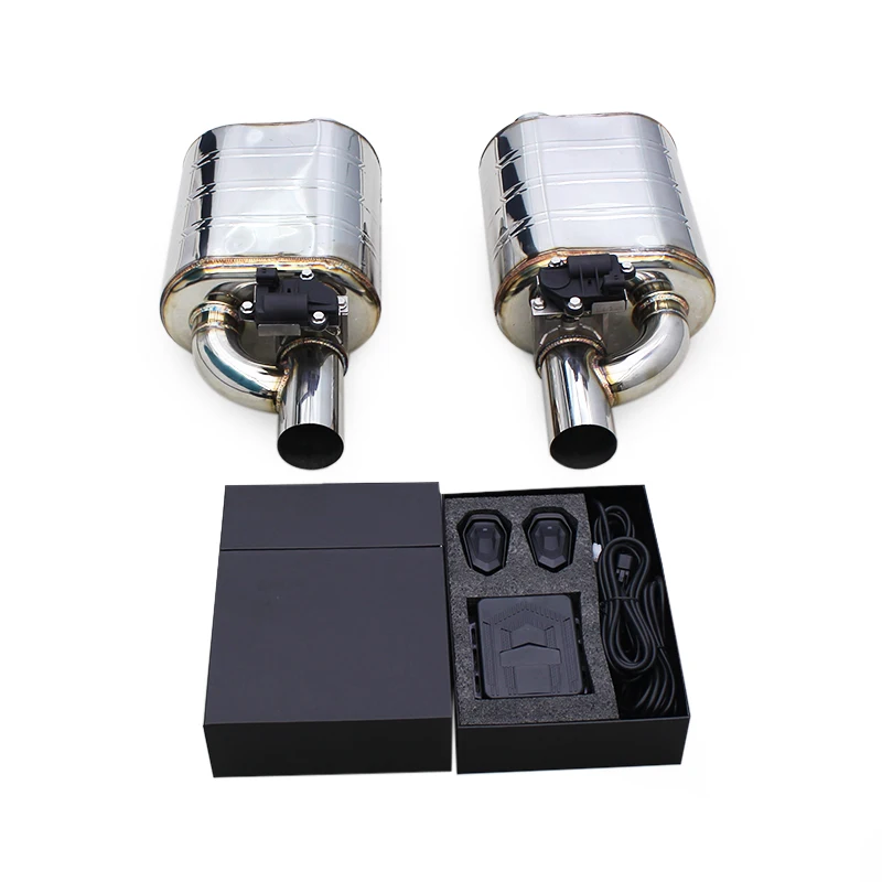 

Tuning Custom Exhaust Universal Muffler System For Various Models Performance Car Stainless Steel Exhaust With Electronic Valved