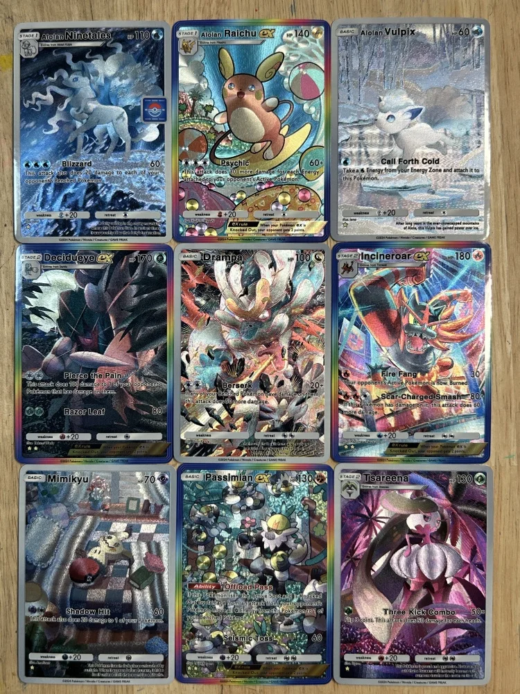 

Pokemon Pocket Ptcg Eevee Pikachu ACG Diy Self Control Collect Signature Trading Flash Card Anime Cartoon Gift