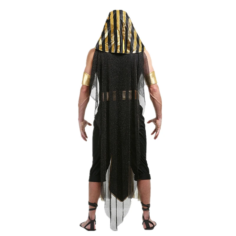 Carnival Pharaoh Costume for Men King Adult Couple Medieval Greek Egypt Clothing Queen Dress Halloween Goddess Cleopatra Cosplay