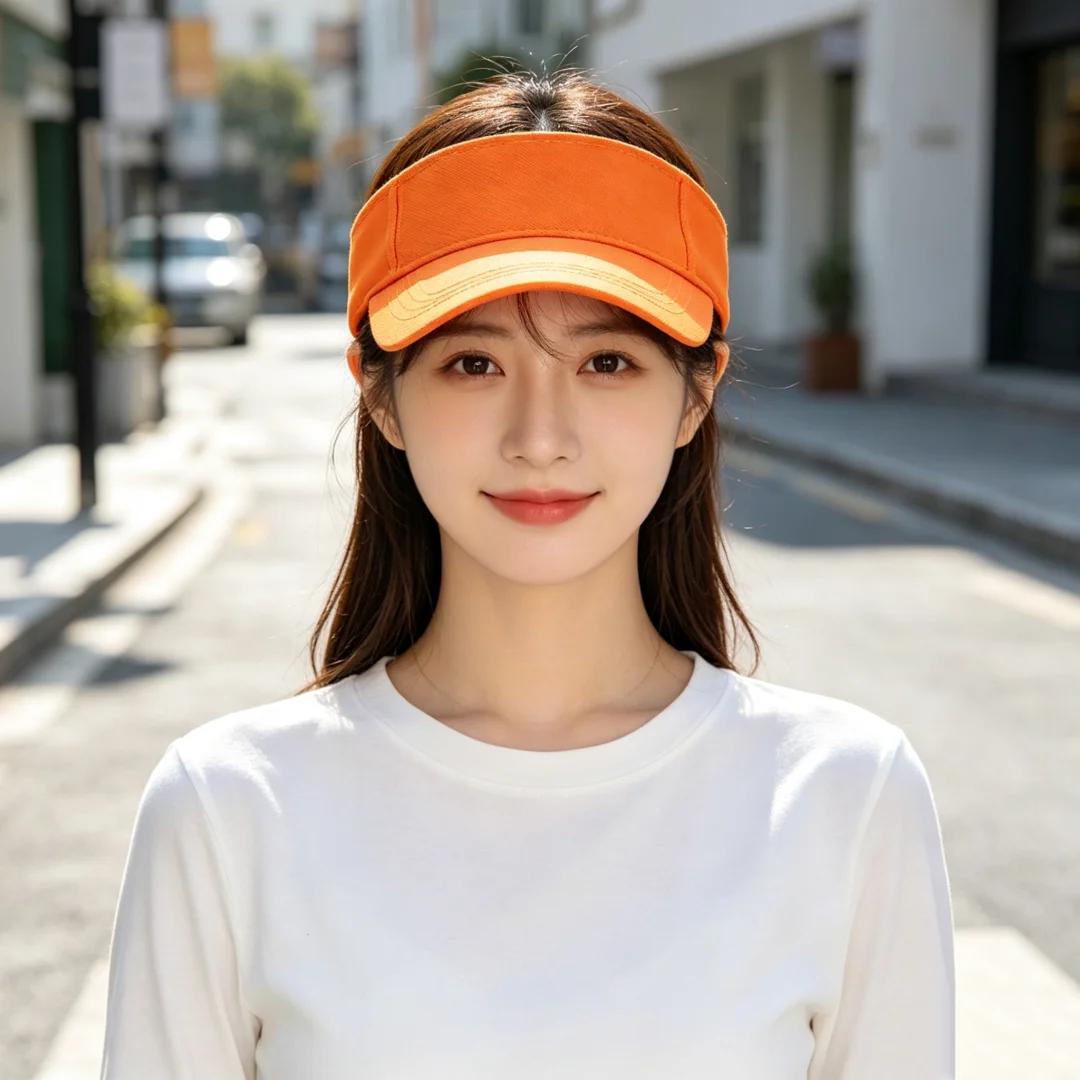 Full-color sun hat with adjustable Velcro fasteners.The design is adjustable to fit different head sizes, suitable for sports, g