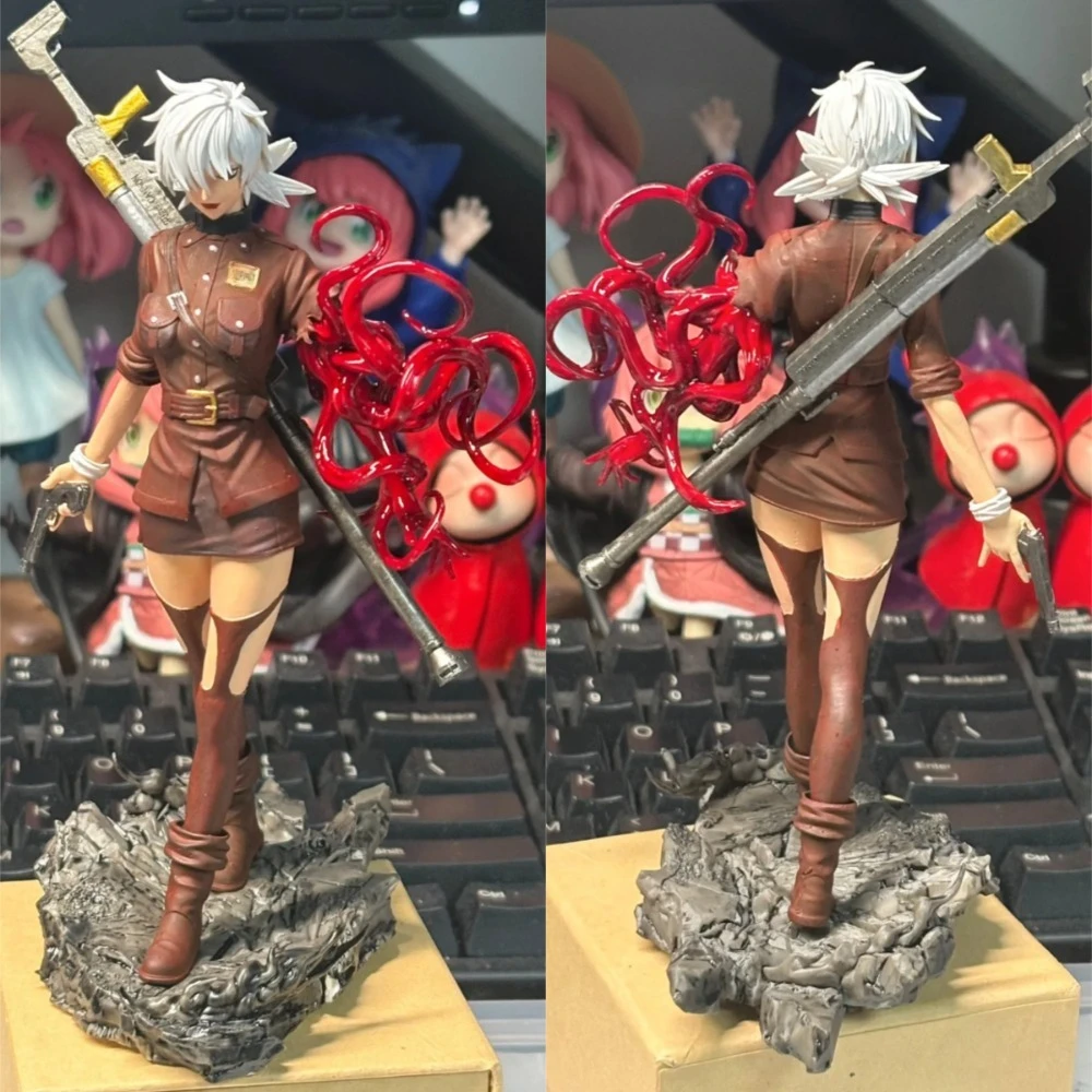 1PC Victoria Girl 3D Printed Resin Blank Statue DIY Coloring Self-assembly Figurine Miniature Craft Gift Decoration