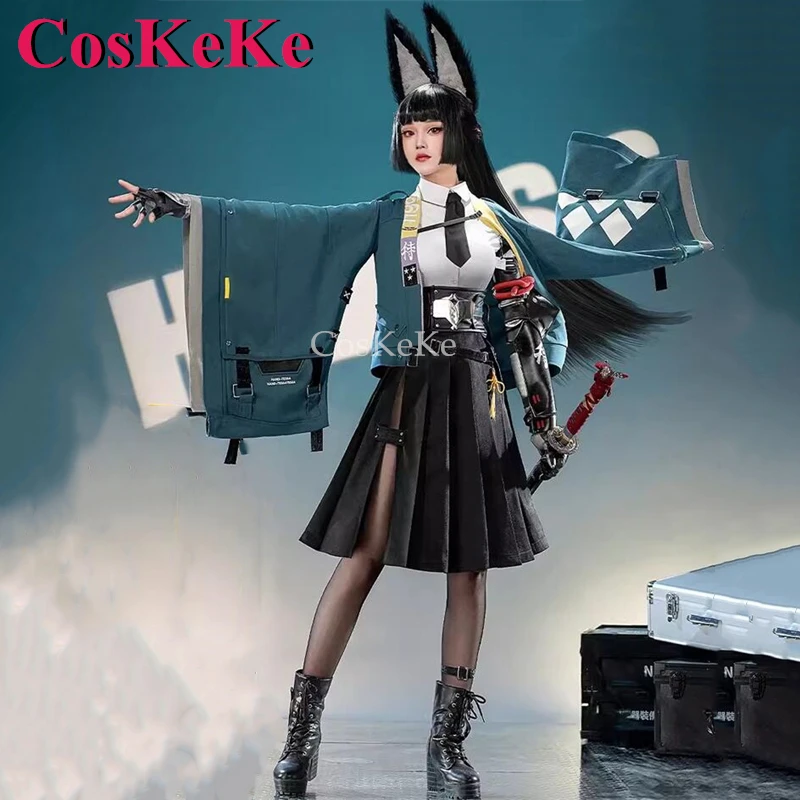 CosKeKe Hoshimi Miyabi Cosplay Game Zenless Zone Zero Costume Gorgrous Elegant Combat Uniforms Activity Party Role Play Clothing