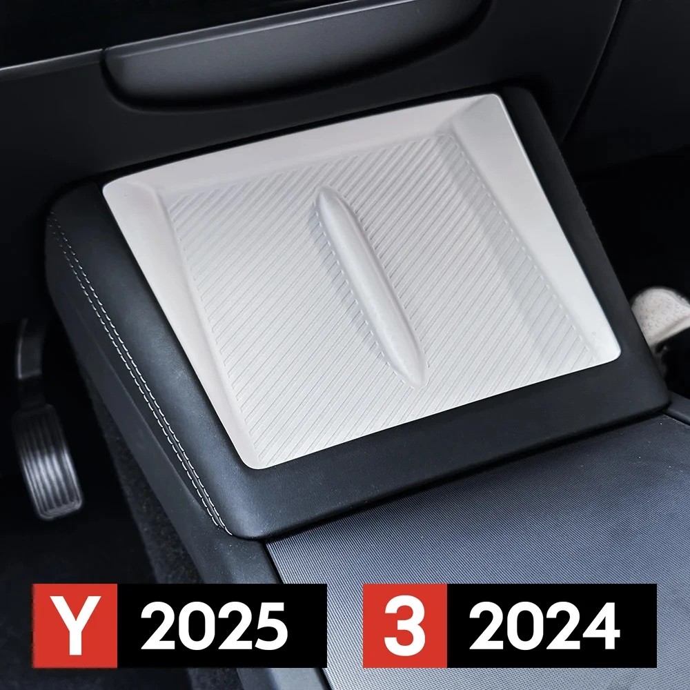 

Для TESLA Model Y Launch 2025 Model 3 2024 Highland беспроводная зарядка силиконовая накладка Защитная крышка центрального управления нижний коврик