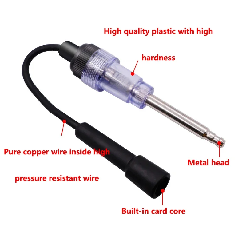 Probador de bujías de encendido automotrices, prueba de arranque del motor, reparación de problemas, herramienta de diagnóstico, inspección de