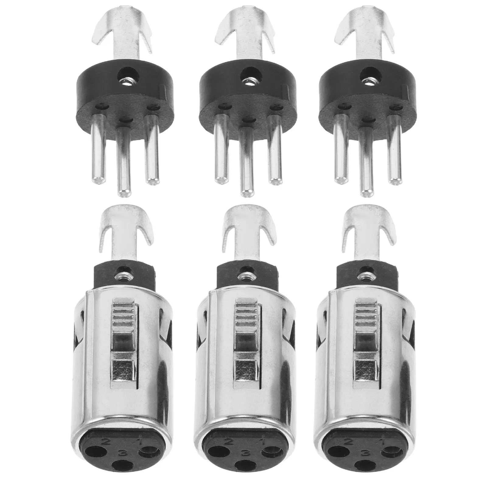 6Pcs Xlr Female To …