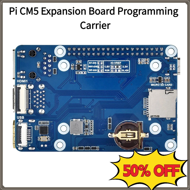 Raspberry Pi CM5 IO Base Board for Compute Module 5 Development & Programming
