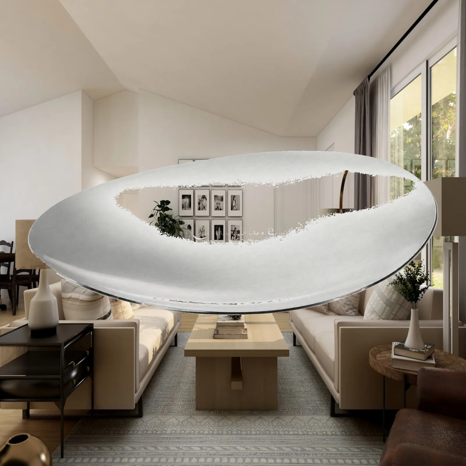 Flat Low Profile Steel Tray for Sweet Table Buffet Service Elegant Metal Platter for Events Hospitality Reception Decor