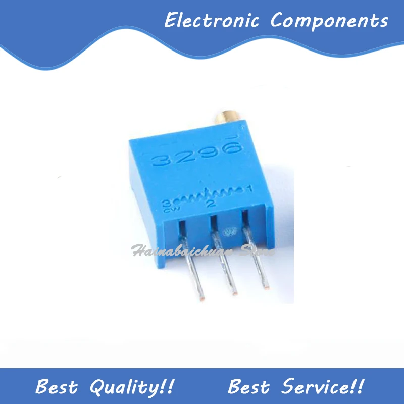 

10 Pcs/Lot 3296W-1-501LF 500R ±10% ±100ppm/℃ DIP3 Adjustable Potentiometer New and Original In Stock