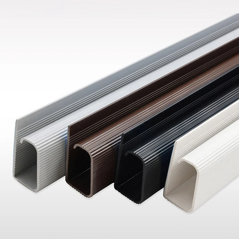 △ 40cm/15.75inch Under Desk Cable Management Tray PVC Power Wire Hider Strip Cord Holder Wire Organizer Cable Raceway