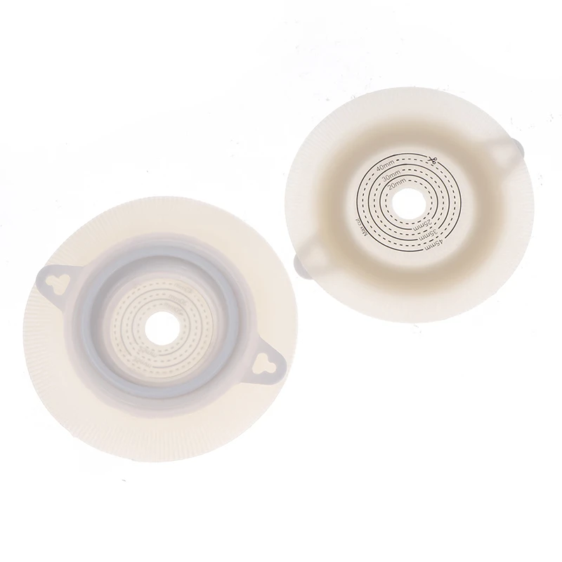 Disposable Ostomy Belt Baseplates Colostomy Bags Two-Piece System Stoma Base Plate Soft Touch Shear Hole 20-40mm