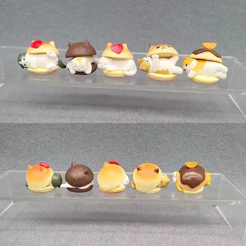Burger Cat Blind Box Cats Action Figure Toy Model Decoration Ornaments Birthday Gifts