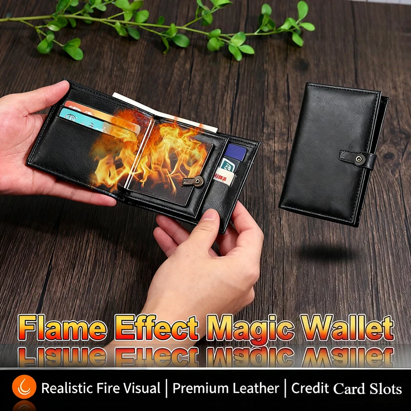 

Creative Fire Wallet Lighter - Magic Big Flame, Open Flame, Smoking Accessory, Premium Men's Gift