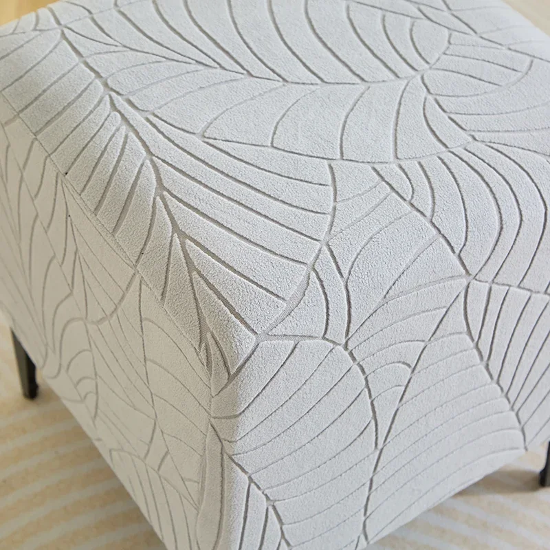 مربع غطاء البراز العثماني الجاكار غطاء كرسي عثماني مرونة مسند القدمين الغلاف شامل مسند القدمين غطاء حامي