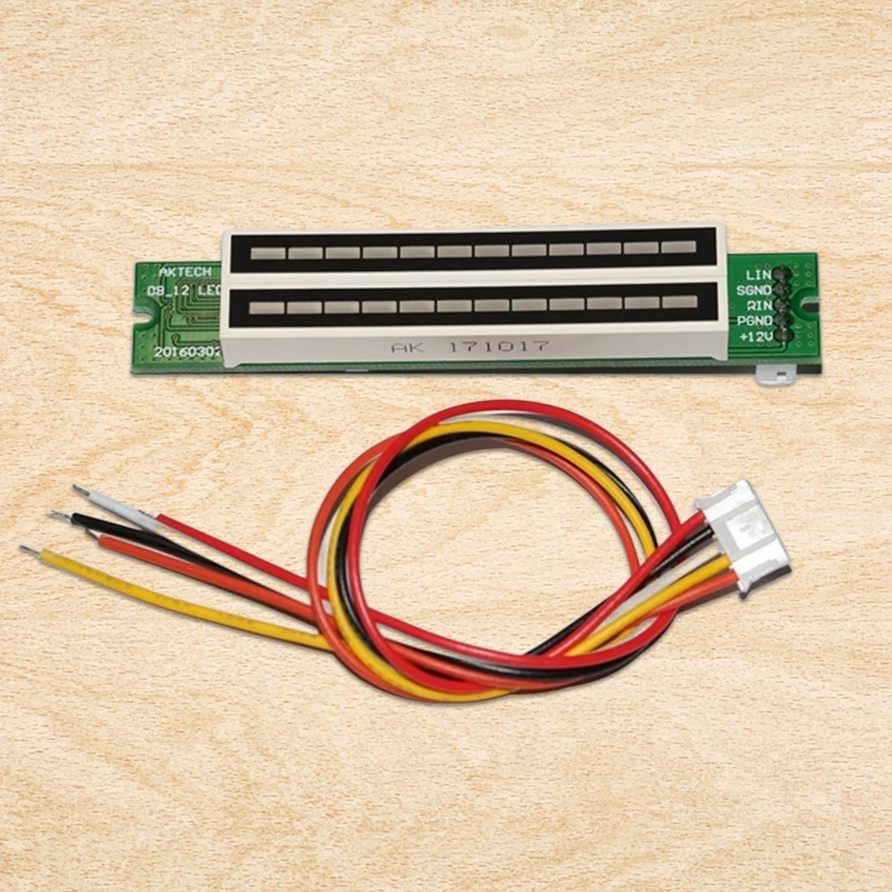 Dual Channel 12 Bit LED Audio Spectrum Level Indicator Adjustable Light Speed VU Meter DIY Electronic Kit for Audio Projects