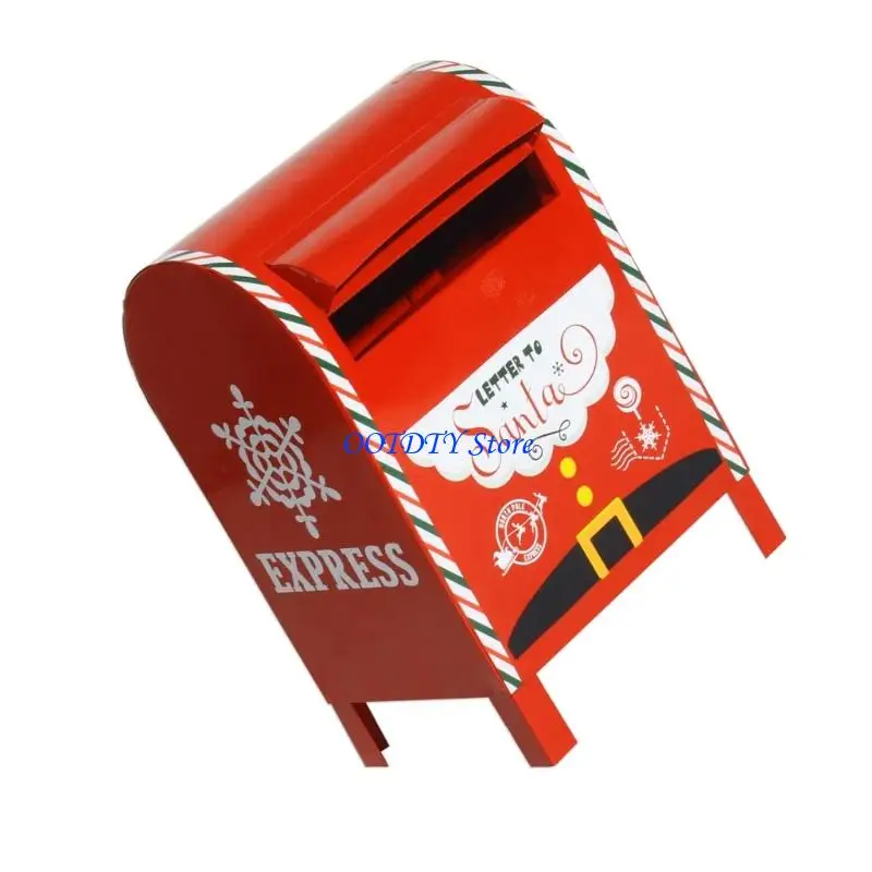 

367A Защищенный от атмосферных воздействий почтовый ящик в рождественском стиле, металлический праздничный почтовый ящик для