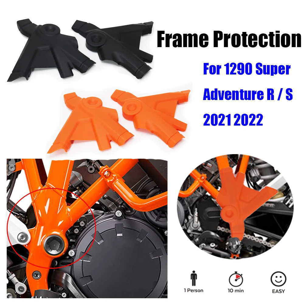 

New 2021 2022 Motorcycle Accessories Orange or Black Frame Guard Protection Cover For 1290 Super Adventure R / S