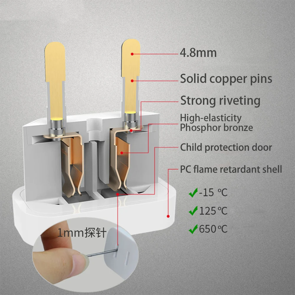 EU Plug Adapter Travel Converter Adapter American China US To EU Plug Euro Plug Electrical Adapter AC Electrical Socket Outlet