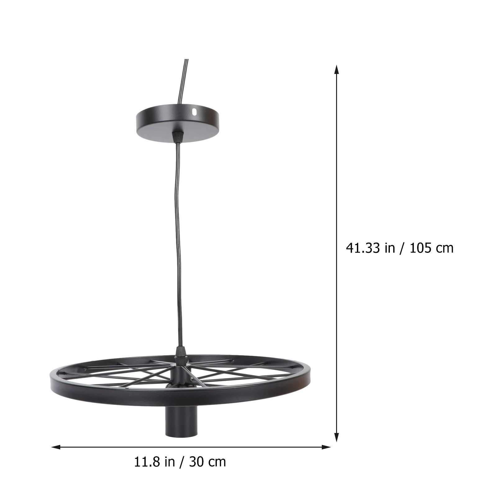 

Vintage Hanging Lamp Iron Wheel Ch Ceiling Light Adornment Decorative Pendant Home Bar Hotel Restaurant nament Simple