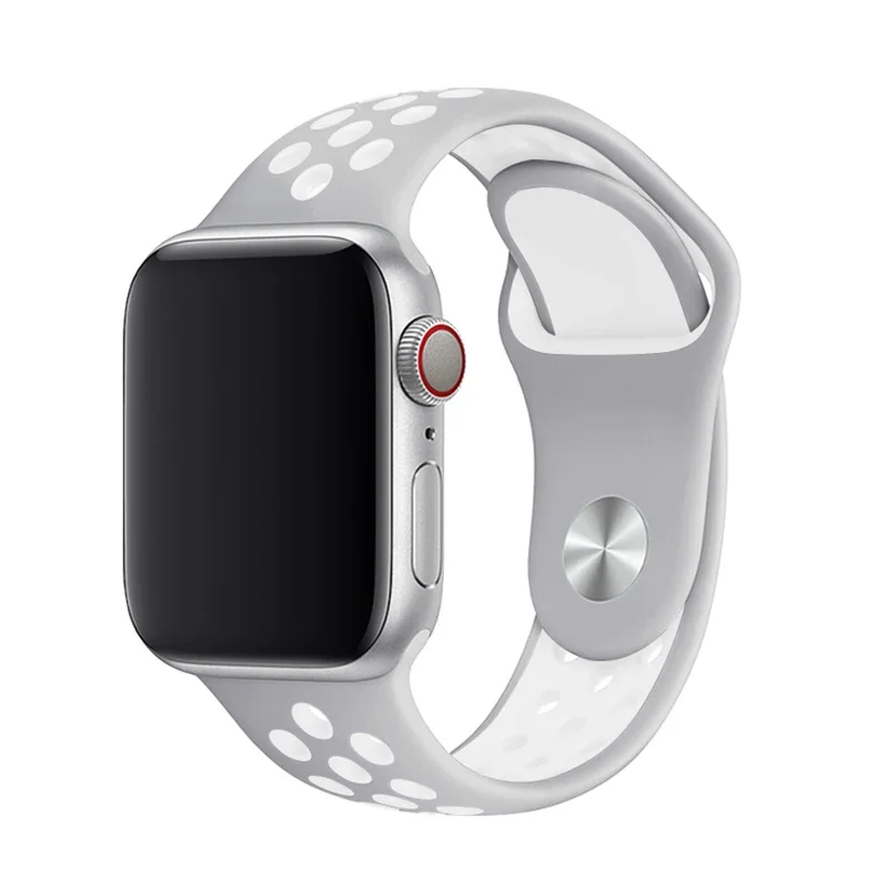 Sportarmband für Apple Watch, 44 mm, 45 mm, 46 mm, 38 mm, 40 mm, 41 mm, atmungsaktives Armband, kompatibel mit iWatch Series 11, 10, 9, 8, 7, 6, SE, 5, 3, Ultra, 49 mm. – Detail 10