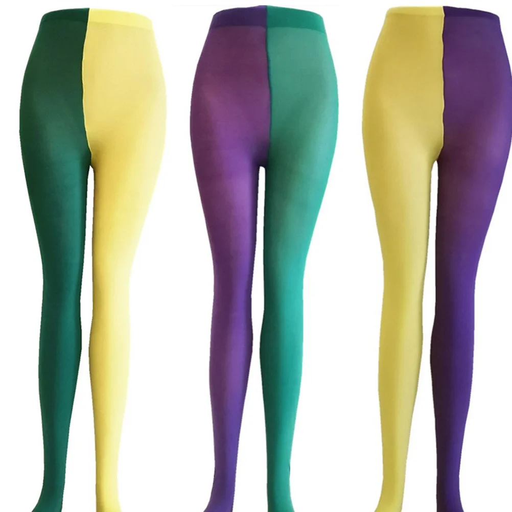 زوج واحد من جوارب طويلة مريحة ومتينة وقابلة للتنفس، فريدة من نوعها وجذابة للحفلات، جوارب طويلة لتزيين الحفلات #3