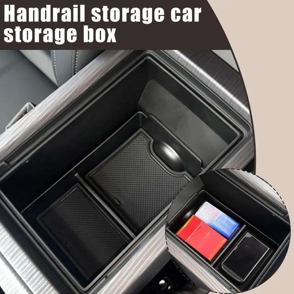 

For JAECOO J7 Center Console Armrest Storage Box Car Tray Organizers Accessories Tidying Black Car Parts