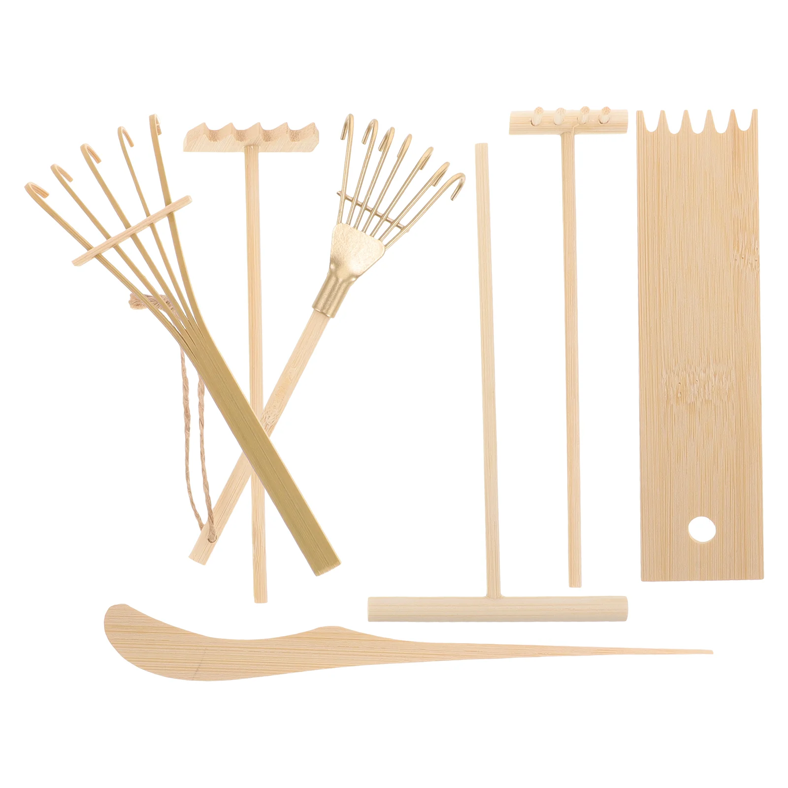 7 PCS Sandbox Painting Set Zen Garden Rake Accessories Crafts Mini Tools Adornments