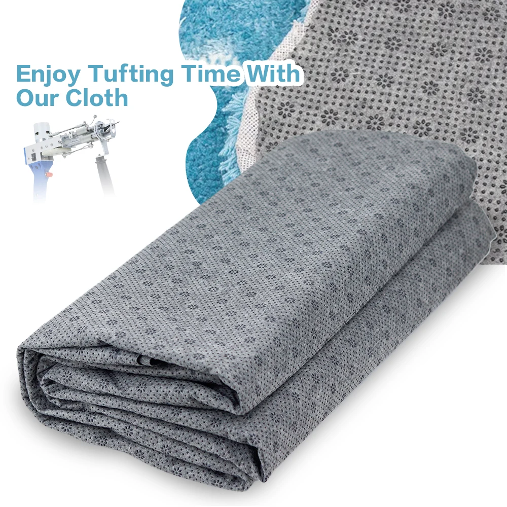 Tufting Cloth 1.8m*1m Tufting Gun Fabric Plum Blossom Pattern Vinyl Rubber Non Slip Felt Fabric Tufting Canvas Tufting Backing