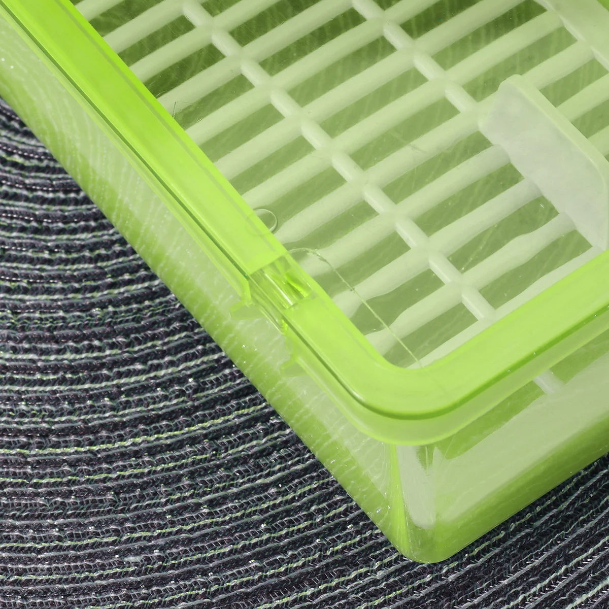 

Chopsticks Drain Storage Box Transparent Food Grade Plastic Lid Dust-Proof Tableware Organizer Kitchen Cutlery Tray Utensil