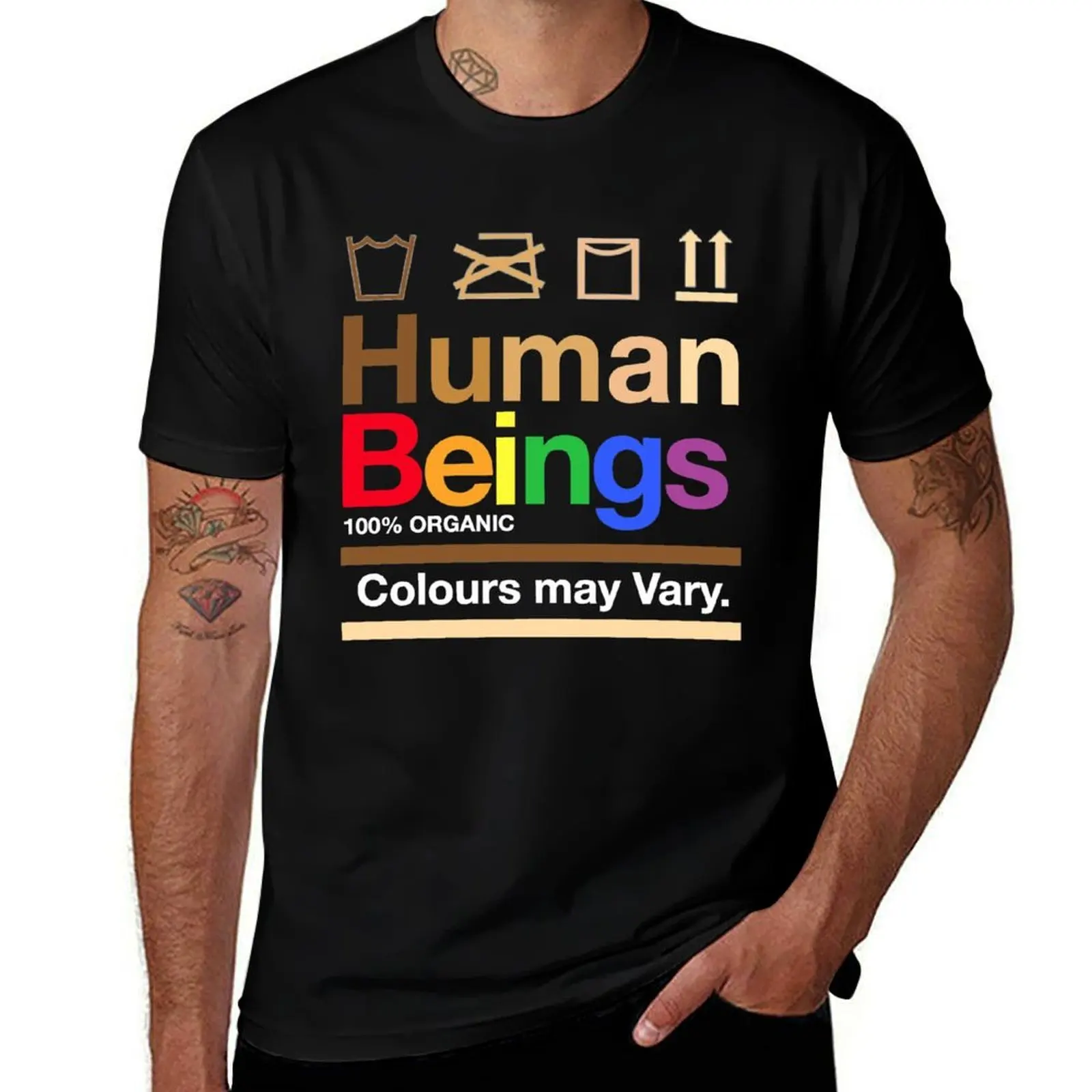 

Human Beings 100% Organic Colours may vary T-Shirt shirts graphic oversized graphic tee luxury t-shirt men clothes
