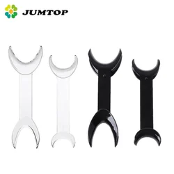 JUMTOP 4Pcs Dental T-Shape Retractor Mouth Opener Double Head Orthodontic Teeth Mouth Opener Dentistry Tools