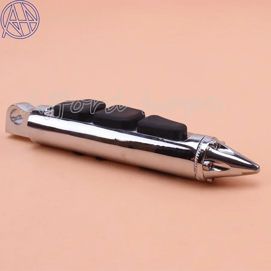 Spike Pegs Unique Stiletto Footrest Chroming Footpegs Pedal Fit For Harley Davidson Softail Sportster Dyna Custom